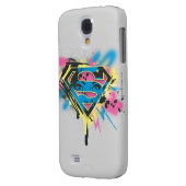 Supergirl, verf en morsen Case-Mate samsung galaxy hoesje (Achterkant Links)