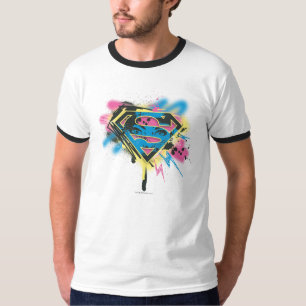 Supergirl, verf en morsen t-shirt