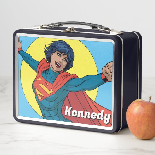 Supergirl Vliegen in Blauw Pak (In situ)