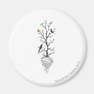 Supergirl vogels in de boom magneet