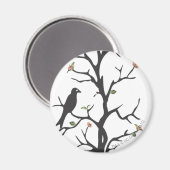 Supergirl vogels in de boom magneet (Voorkant / Achterkant)