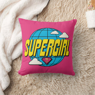 Supergirl wereldwijde pop-grafiek kussen
