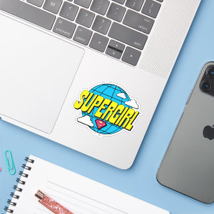 Supergirl wereldwijde pop grafiek sticker