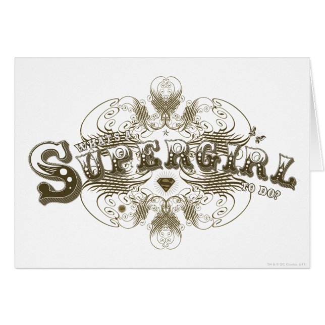 Supergirl What's a Girl to Do Brown (Devant horizontal)