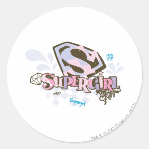 Supergirl Zo Fabulous 1 Ronde Sticker