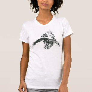 Supergirl zwarte en witte tekening 1 t-shirt