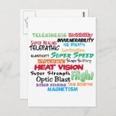 Supergrootmachten superheld briefkaart (Voorkant / Achterkant)