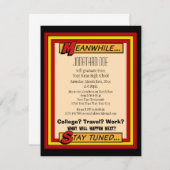 Superheld Afstuderen Kaart (Voorkant / Achterkant)