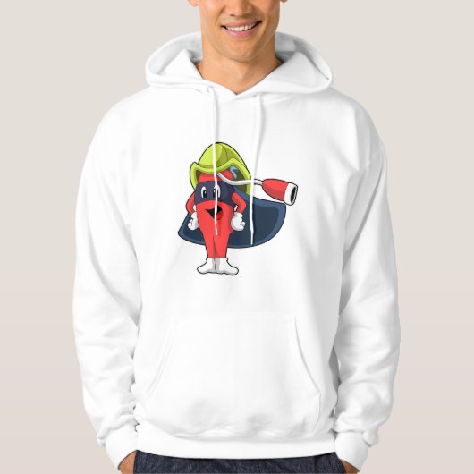 Superheld als brandweerman hoodie (Voorkant)