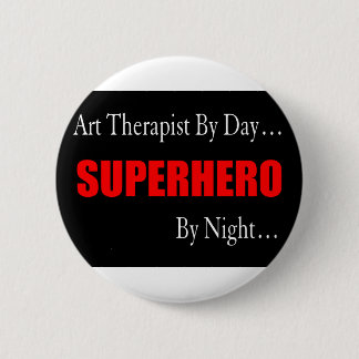 Superheld Art Therapist Ronde Button 5,7 Cm