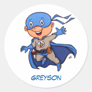 Superheld Baby Stickers