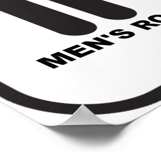 Superheld Bathroom Funny Poster (Hoek)