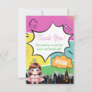 Superheld Birthday Bedankkaart