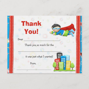 Superheld Birthday Party Bedankt