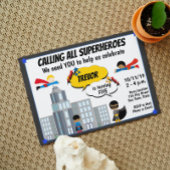 Superheld Birthday Uitnodiging