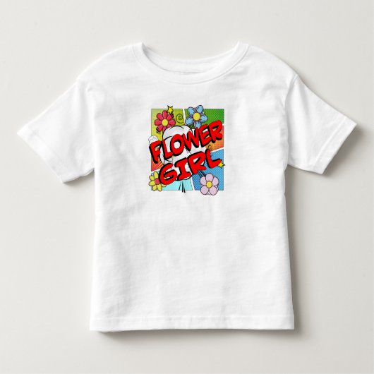 Superheld Bloemenmeisje Kinder Shirts (Voorkant)