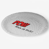 Superheld Bord papier - POW Red (Gekanteld)