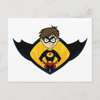 Superheld Boy Briefkaart