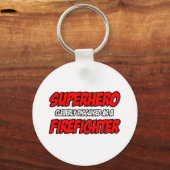 Superheld.. brandweerman sleutelhanger (Voorkant)