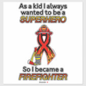 SUPERHELD...Brandweerman Sticker (Vel)