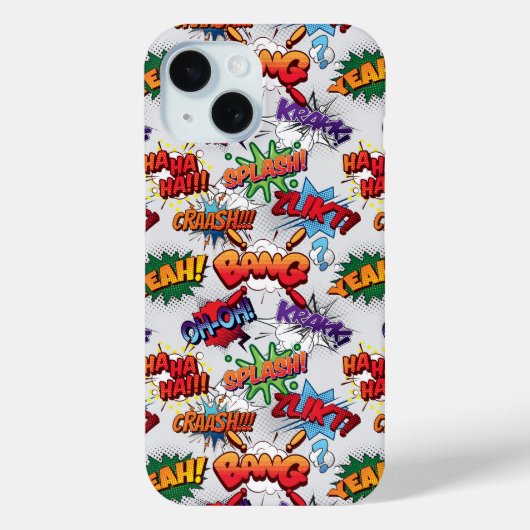 Superheld Bubble-patroon Case-Mate iPhone Case (Achterkant)