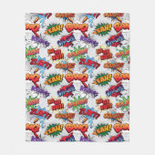 Superheld Bubble-patroon Fleece Deken (Voorkant)