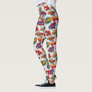 Superheld Bubble-patroon Leggings