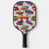 Superheld Bubble-patroon Pickleball Paddle (Voorkant)