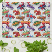 Superheld Bubble-patroon Theedoek (Gevouwen)