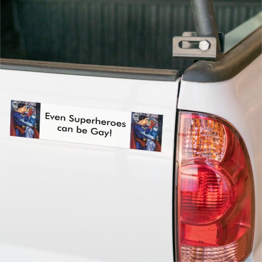 superheld bumpersticker (Op Truck)