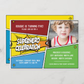 Superheld Celebration Kaart (Voorkant / Achterkant)