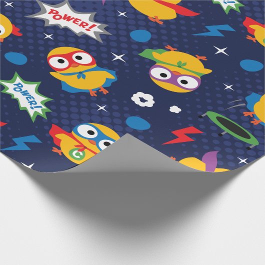 Superheld Chicken Cadeaupapier (Hoek)