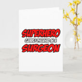 Superheld...Chirurg Kaart (Gele Bloem)