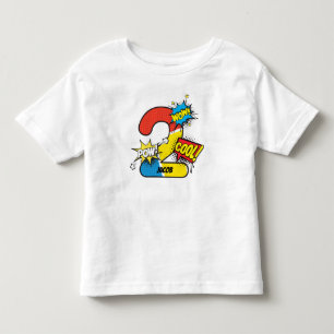 Superheld Comic Book 2e verjaardag Kinder Shirts