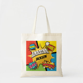 Superheld Comic Book Custom Tote Bag
