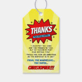 Superheld Comic Book Elke dag Cadeaulabel (Voorkant)