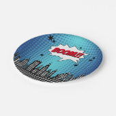 Superheld Comic Book Elke dag Papieren Bordje (Gekanteld)