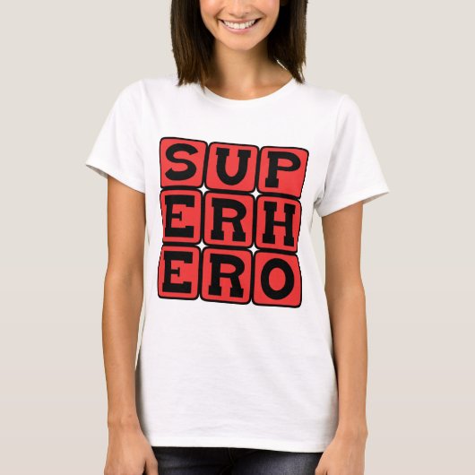 Superheld, Comic Book Protagonist T-shirt (Voorkant)