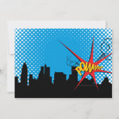 Superheld Comic Boy's eerste verjaardag Kaart (Achterkant)