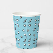 Superheld Comic Pattern Birthday Party Paper Cup Papieren Bekers (Rechts)