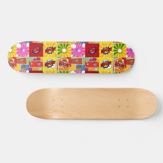 Superheld comic pop skateboard (Horizontaal)