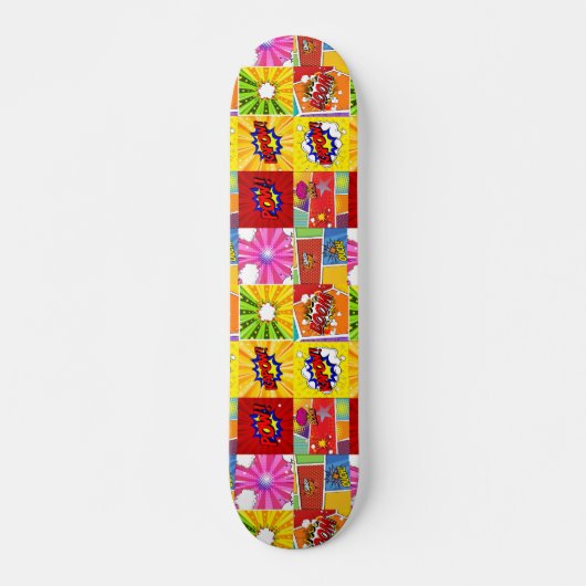 Superheld comic pop skateboard (Voorkant)
