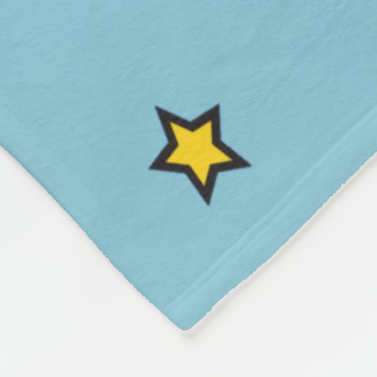 Superheld Comic Speech Bubble Boy Foto Fleece Deken (Hoek)