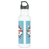 Superheld Comic Speech Cloud Boy Waterfles (Achterkant)