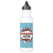 Superheld Comic Speech Cloud Boy Waterfles (Links)