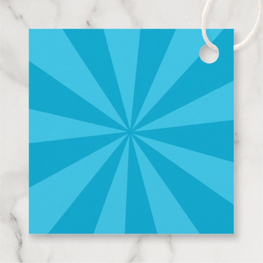 Superheld Comic Style Boy Birthday Blue Bedankjes Labels (Achterkant)