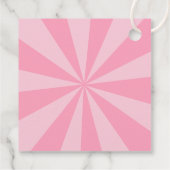 Superheld Comic Style Girl Birthday Pink Bedankjes Labels (Achterkant)