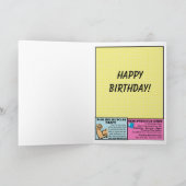  Superheld Comic Verjaardag Kaart (Binnen)