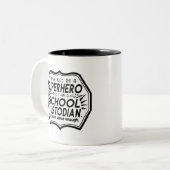 Superheld Custodian Tweekleurige Koffiemok (Voorkant links)