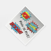 Superheld Custom servetten - Word Art Verjaardag (Hoek)